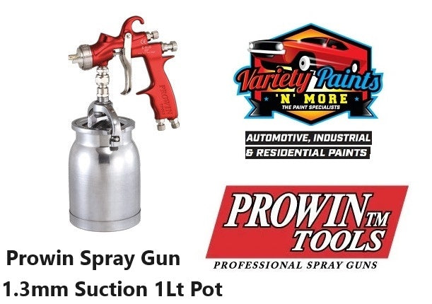 Prowin Spray Gun 1.3mm Suction 1Lt Pot
