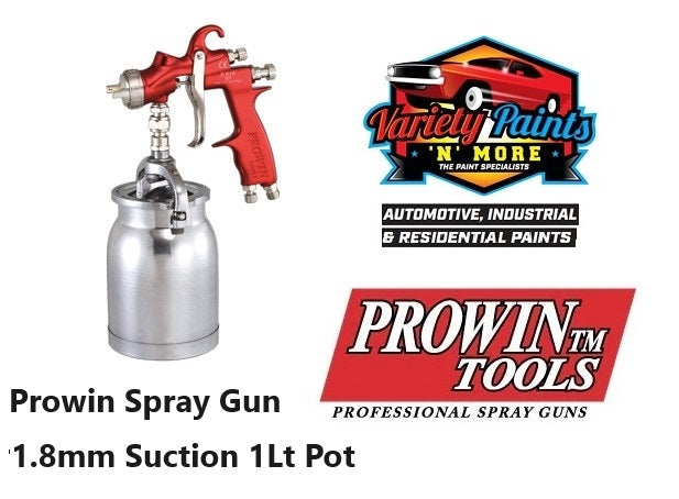 Prowin Spray Gun 1.8mm Suction 1Lt Pot
