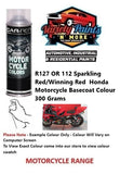 R127 OR 112 Sparkling Red/Winning Red  Honda Motorcycle Basecoat Colour 300 Grams