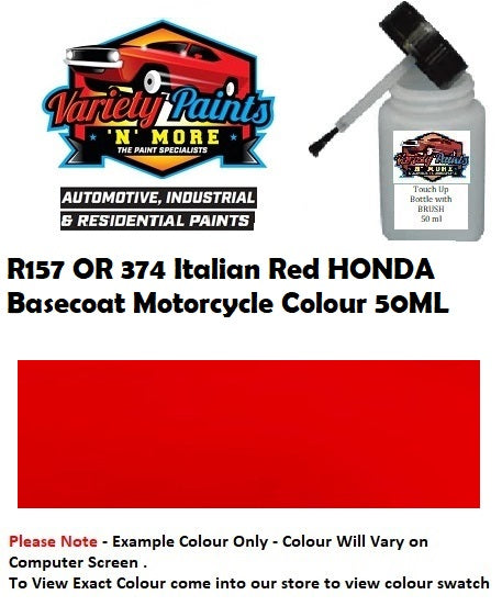 R157 OR 374 Italian Red HONDA Basecoat Motorcycle Colour 50ML
