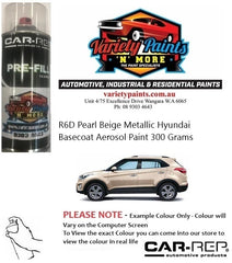 R6D Pearl Beige Metallic Hyundai Basecoat Aerosol Paint 300 Grams