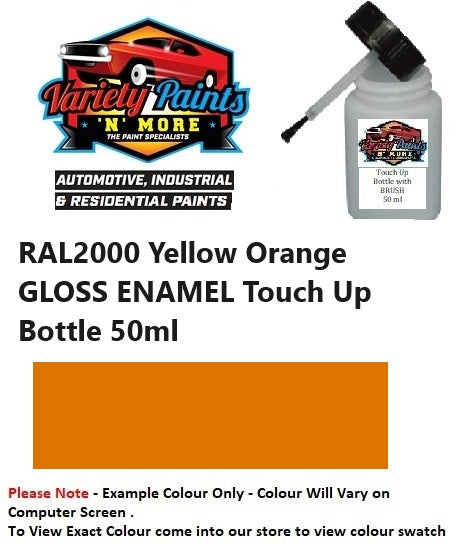 RAL2000 Yellow Orange GLOSS ENAMEL Touch Up Bottle 50ml