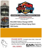 RAL2000 Yellow Orange SATIN Enamel Custom Mixed Spray Paint 300 Grams