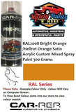 RAL2008 Bright Orange /Hellrot Orange SATIN Acrylic Custom Mixed Spray Paint 300 Grams