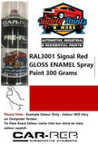 RAL3001 Signal Red Gloss Enamel  Spray Paint 300 Grams