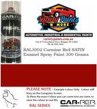 RAL3002 Carmine Red SATIN Enamel Spray Paint 300 Grams