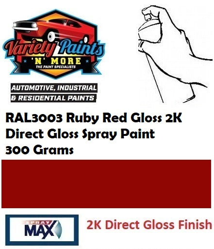 RAL3003 Ruby Red Gloss 2K Direct Gloss Spray Paint 300 Grams