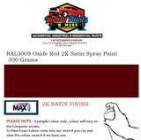 RAL3009 Oxide Red 2K Satin Spray Paint 300 Grams