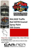 RAL3020 Traffic Red SATIN Enamel Spray Paint 300 Grams
