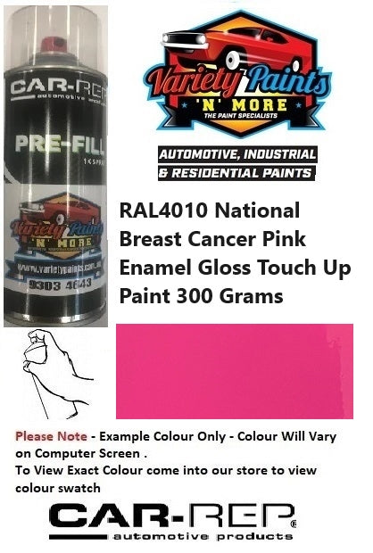 RAL4010 National Breast Cancer Pink Enamel Gloss Touch Up Paint 300 Grams 2IS 65A
