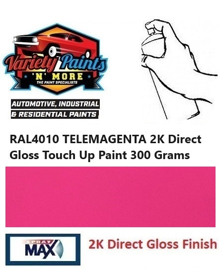 RAL4010 TELEMAGENTA 2K Direct Gloss Touch Up Paint 300 Grams