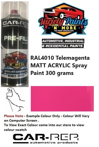 RAL4010 Telemagenta MATT ACRYLIC Spray Paint 300 grams