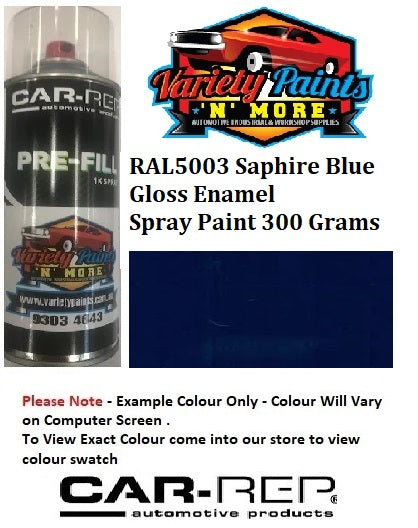 RAL5003 Saphire Blue Gloss Enamel Custom Mixed Spray Paint 300 Grams 1IS 70A