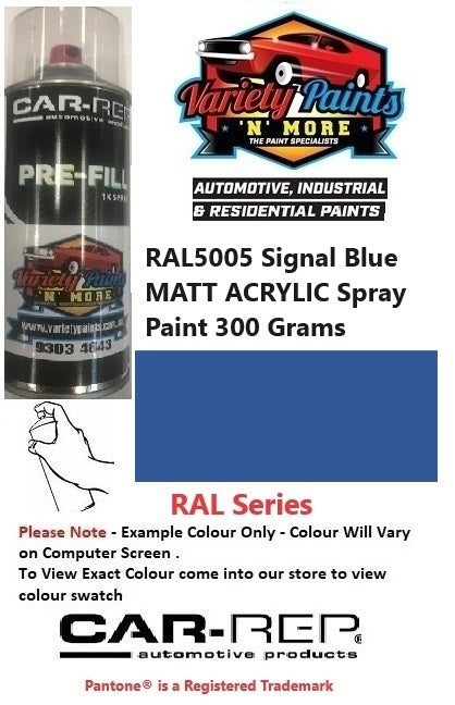 RAL5005 Signal Blue MATT ACRYLIC Spray Paint 300 Grams