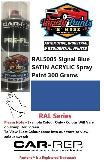 RAL5005 Signal Blue SATIN ACRYLIC Spray Paint 300 Grams