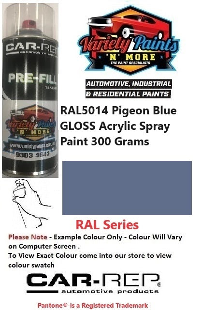 RAL5014 Pigeon Blue GLOSS Acrylic Spray Paint 300 Grams