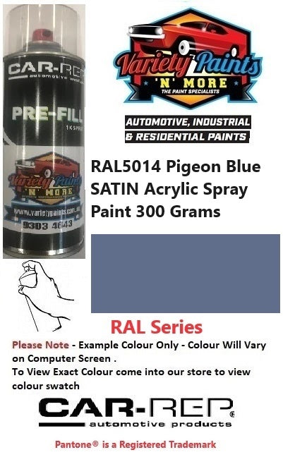 RAL5014 Pigeon Blue SATIN Acrylic Spray Paint 300 Grams