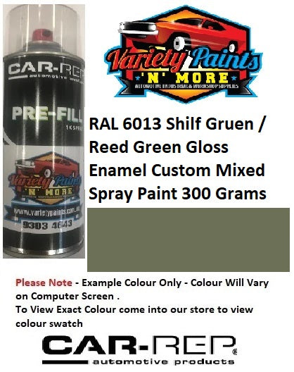RAL6013 Shilf Gruen / Reed Green Gloss Enamel Custom Mixed Spray Paint 300 Grams