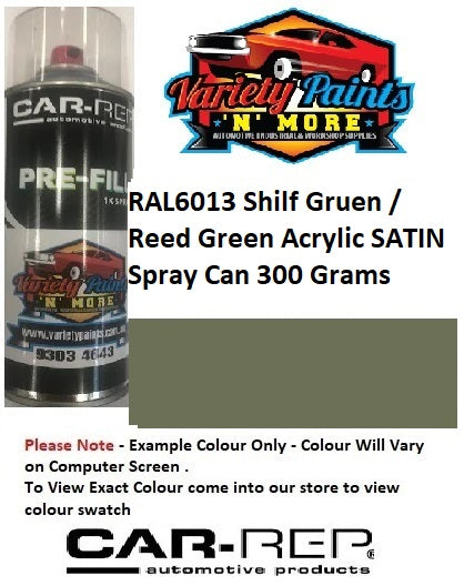 RAL6013 Shilf Gruen / Reed Green Acrylic SATIN Spray Can 300 Grams