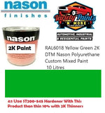 RAL6018 Yellow Green 2K DTM Nason Polyurethane Custom Mixed Paint 10 Litres