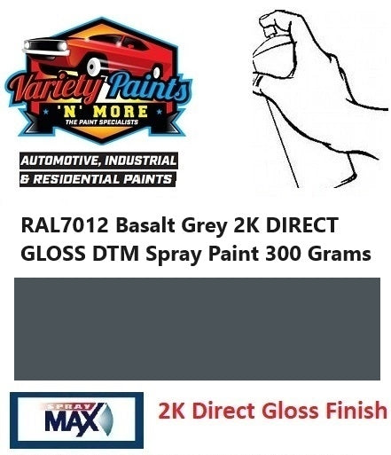 RAL7012 Basalt Grey 2K DIRECT GLOSS DTM Spray Paint 300 Grams