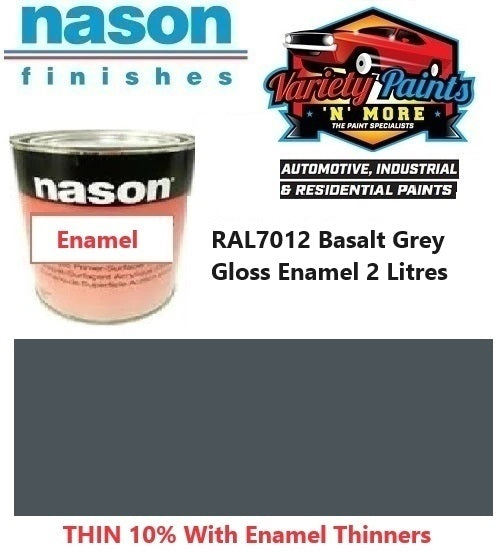 RAL7012 Basalt Grey Gloss Enamel 2 Litres