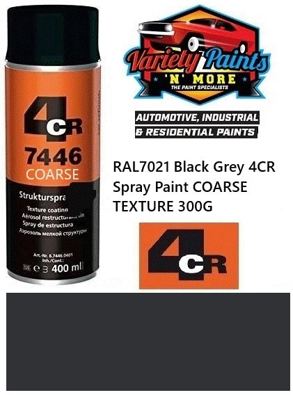 RAL7021 Black Grey 4CR Spray Paint COARSE TEXTURE 300G