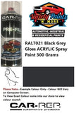 RAL7021 Black Grey Gloss ACRYLIC Spray Paint 300 Grams 1