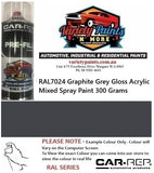 RAL7024 Graphite Grey Gloss Acrylic Mixed Spray Paint 300 Grams