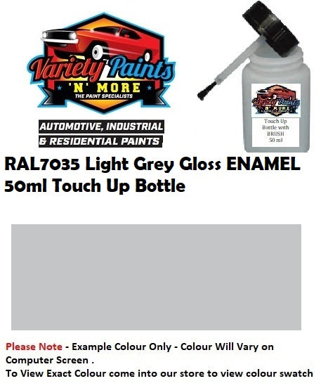 RAL7035 Light Grey Gloss Enamel 50ml Touch Up Bottle