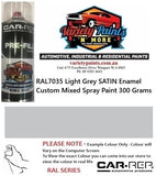RAL7035 Light Grey SATIN Enamel Custom Mixed Spray Paint 300 Grams