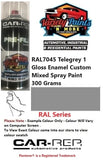 RAL7045 Telegrey 1 Gloss Enamel Custom Mixed Spray Paint 300 Grams