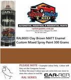 RAL8003 Clay Brown MATT Enamel Custom Mixed Spray Paint 300 Grams