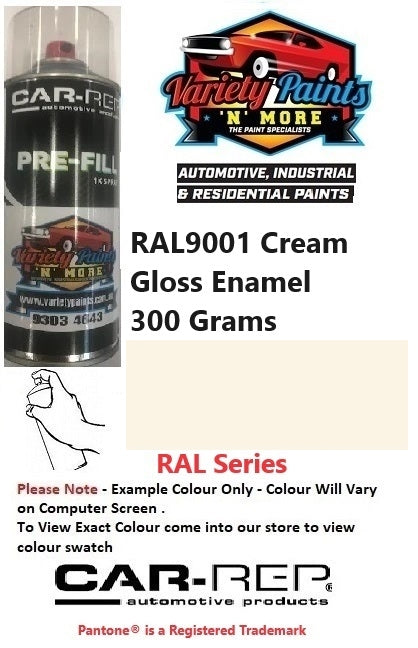 RAL9001 Cream White  Gloss Enamel 300 Grams