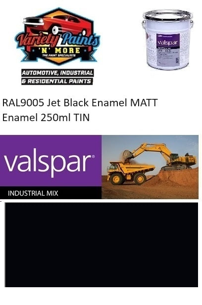 RAL9005 Jet Black Enamel MATT Enamel 250ml TIN