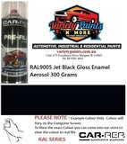 RAL9005 Jet Black Gloss Enamel Aerosol 300 Grams
