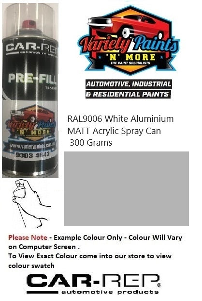 RAL9006 White Aluminium MATT Acrylic Spray Can 300 Grams