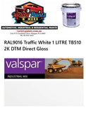RAL9016 Traffic White 1 LITRE TB510 2K DTM Direct Gloss