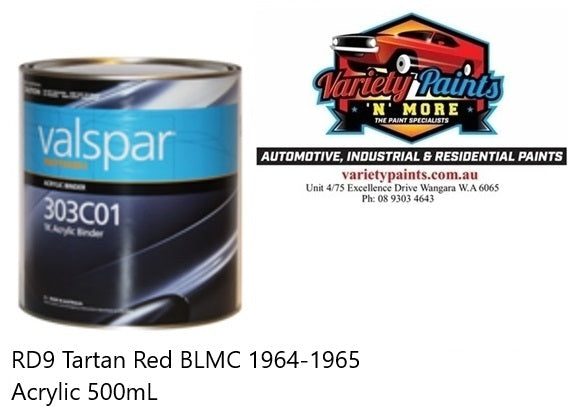 RD9 Tartan Red BLMC 1964-1965 Acrylic 500mL