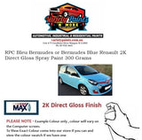 RPC Bleu Bermudes or Bermudes Blue Renault 2K Direct Gloss Spray Paint 300 Grams