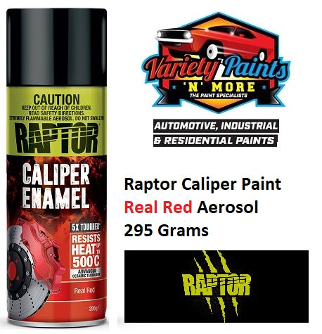 Raptor Caliper Paint Real Red Aerosol 295 Grams