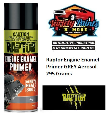 Raptor Engine Enamel Primer GREY Aerosol 295 Grams