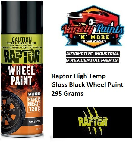 Raptor Gloss Black Wheel Paint 295 Grams