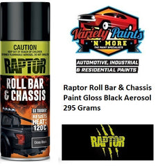 Raptor Roll Bar & Chassis Paint Gloss Black Aerosol 295 Grams
