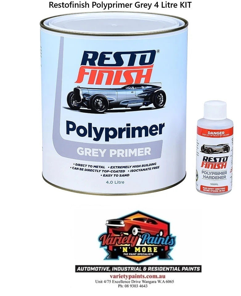 Restofinish Polyprimer Grey 4 Litre
