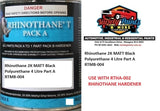 Rhinothane 2K MATT Black Polyurethane 4 Litre Part A RTMB-004