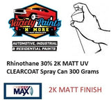 Rhinothane 30% 2K MATT UV CLEARCOAT Spray Can 300 Grams