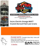 S0702 Electric Orange MATT Enamel Aerosol Paint 300 Grams