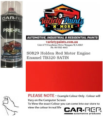 S0829 Holden Red Motor Engine Enamel TB320 SATIN