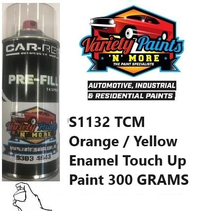 S1132 TCM Orange / Yellow Enamel Touch Up Paint 300 GRAMS
